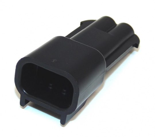 2Way Delphi Metri-Pack 280 Black HSG Male - automotiveconnectors.com